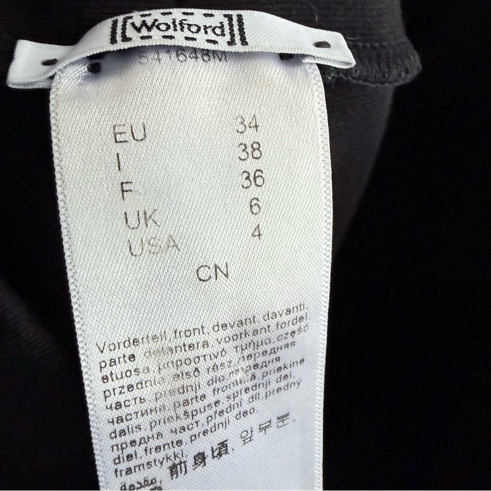 Wolford Estella Faux Suede Leggings Black Size 4 Mixed Media Velour Skinny Pant - Picture 5 of 16
